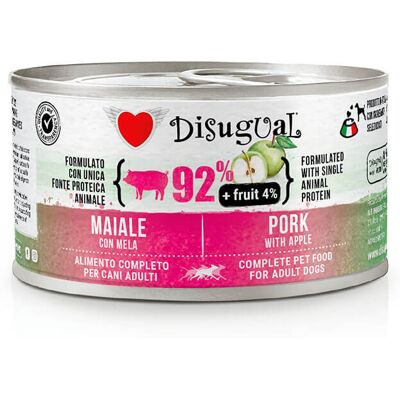 Disugual Marca Cerdo y Manzana Comida Húmeda para Perros - 150g Disugual Marca Cerdo y Manzana Comida Húmeda para Perros - 150g