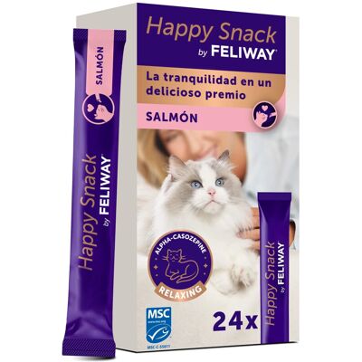 Ceva Happy Snack by Feliway Salmón para Gatos 24 sticks Ceva Happy Snack by Feliway Salmón para Gatos 24 sticks