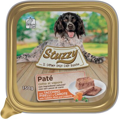 Paté para perros Stuzzy con Pavo, Guisantes y Zanahorias Paté para perros Stuzzy con Pavo, Guisantes y Zanahorias