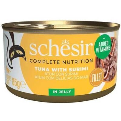 Alimento para gatos Schesir atún con surimi en gelatina - 85 g Alimento para gatos Schesir atún con surimi en gelatina - 85 g