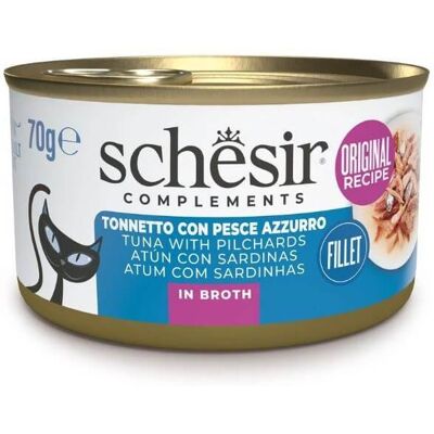 Comida húmeda para gatos Schesir - Atún y Sardinas - 70g Comida húmeda para gatos Schesir - Atún y Sardinas - 70g