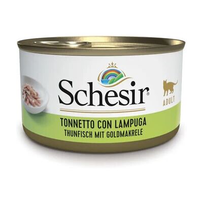 Comida para gatos Schesir Whitebridge Atún con Delfín en Gelatina 85 g Comida para gatos Schesir Whitebridge Atún con Delfín en Gelatina 85 g