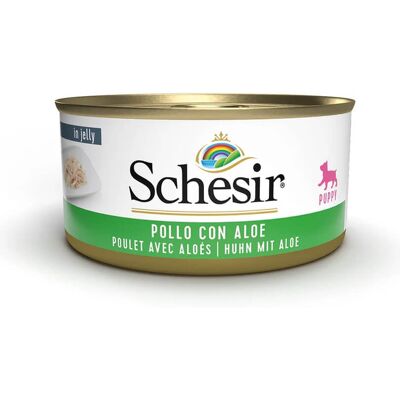 Schesir Cachorros Filetes de Pollo Aloe - Comida húmeda 150g Schesir Cachorros Filetes de Pollo Aloe - Comida húmeda 150g