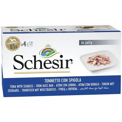 Schesir Atún con Lubina Comida Húmeda para Perros Schesir Atún con Lubina Comida Húmeda para Perros