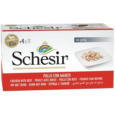 Comida húmeda de pollo y res Schesir - Dieta completa Comida húmeda de pollo y res Schesir - Dieta completa