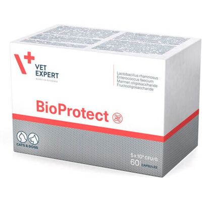 VETEXPERT BioProtect Probiótico para Perros y Gatos - 60 Cápsulas VETEXPERT BioProtect Probiótico para Perros y Gatos - 60 Cápsulas