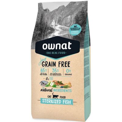 Ownat 8 KG Pescado Esterilizado Sin Cereales para Gatos Ownat 8 KG Pescado Esterilizado Sin Cereales para Gatos