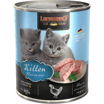 Leonardo comida húmeda para gatitos - Alimento para gatos jóvenes hasta 1 año Leonardo comida húmeda para gatitos - Alimento para gatos jóvenes hasta 1 año