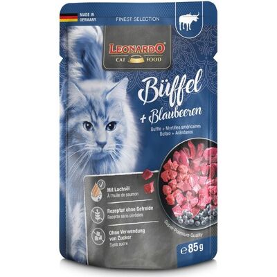 Leonardo Selección Fina - Comida húmeda premium para gatos - Pack de 16 bolsas - ¡Delicioso Leonardo Selección Fina - Comida húmeda premium para gatos - Pack de 16 bolsas - ¡Delicioso