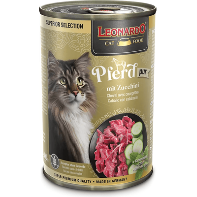 Leonardo - Superior Selection - Caballo - Calabacín - Comida para Gatos Leonardo - Superior Selection - Caballo - Calabacín - Comida para Gatos