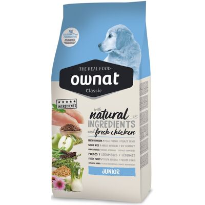 Pienso Ownat Classic Junior para cachorros - Pollo y Arroz - 12kg Pienso Ownat Classic Junior para cachorros - Pollo y Arroz - 12kg