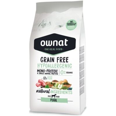 Ownat 12 KG Pienso Hipoalergénico Sin Cereales de Cerdo Ownat 12 KG Pienso Hipoalergénico Sin Cereales de Cerdo