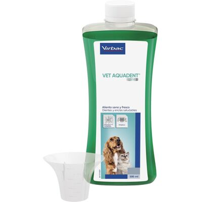 Virbac Vet Aquadent Líquido para Higiene Dental en Perros y Gatos 500 ml Virbac Vet Aquadent Líquido para Higiene Dental en Perros y Gatos 500 ml