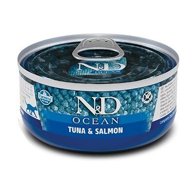 Farmina N&D Comida para Gatos Atún Salmón - 80g Farmina N&D Comida para Gatos Atún Salmón - 80g