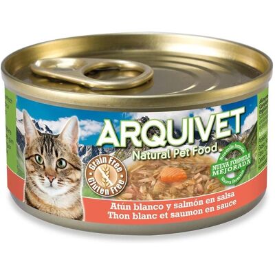 Comida Húmeda Arquivet Atún Salmón para Gatos - 80g Comida Húmeda Arquivet Atún Salmón para Gatos - 80g