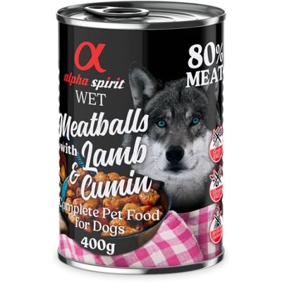 Alpha Spirit Albóndigas de Cordero y Comino para Perros 400 g Alpha Spirit Albóndigas de Cordero y Comino para Perros 400 g