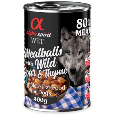 Albóndigas para Perro Alpha Spirit - Comida Húmeda, 400g Albóndigas para Perro Alpha Spirit - Comida Húmeda, 400g