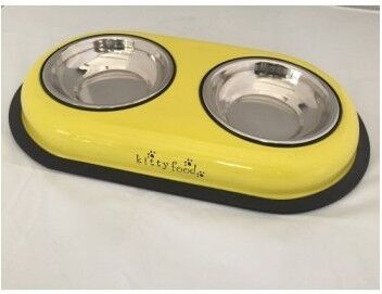 Complementos Comedero Doble Inox Para Gatitos 2x13cm Diam. (24cx.) Complementos Comedero Doble Inox Para Gatitos 2x13cm Diam. (24cx.)