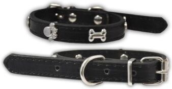 Complementos Collar En Cuero Negro Con Huesos Y Huellas En Metal (1,5x35cm) Complementos Collar En Cuero Negro Con Huesos Y Huellas En Metal (1,5x35cm)