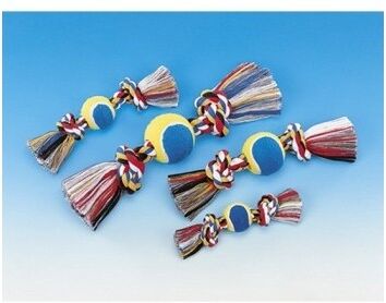 Complementos Hueso Algodón De 2 Nudos + Pelota Tenis 38 Cm Complementos Hueso Algodón De 2 Nudos + Pelota Tenis 38 Cm