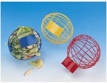 Complementos Comedero Pelota Metal  azul / Rojo /amarillo  7,5 Cm Complementos Comedero Pelota Metal  azul / Rojo /amarillo  7,5 Cm