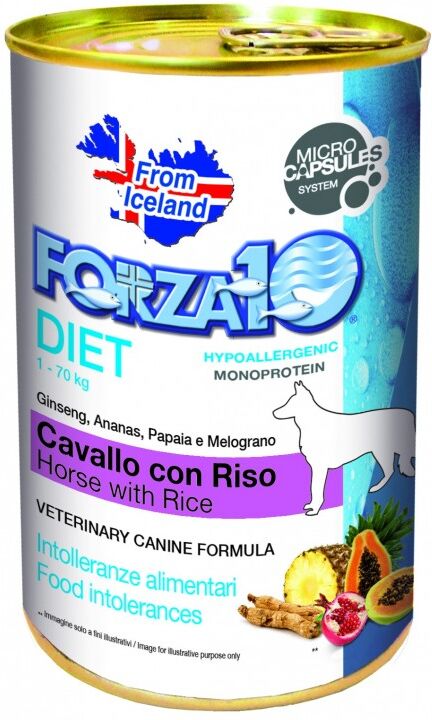 Forza 10 Lata Diet Caballo + Arroz Perro 400 Gr Forza 10 Lata Diet Caballo + Arroz Perro 400 Gr