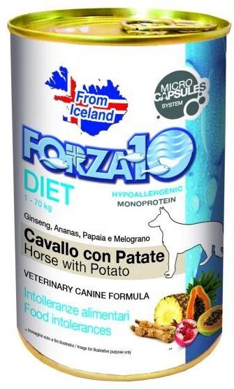 Forza 10 Lata Diet Caballo + Patata Perro 400 Gr Forza 10 Lata Diet Caballo + Patata Perro 400 Gr