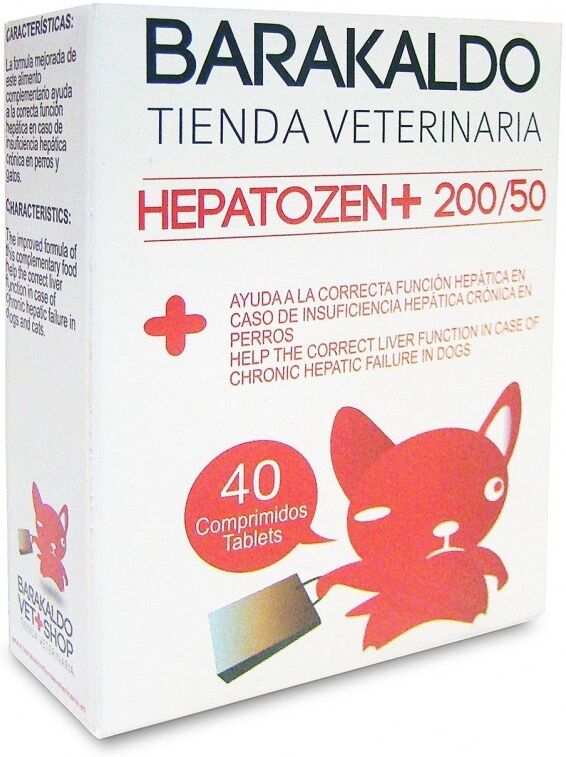 Barakaldovet Hepatozen Plus 200/50  40 Comprimidos Barakaldovet Hepatozen Plus 200/50  40 Comprimidos