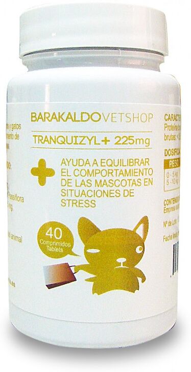 Barakaldovet Tranquizyl 225 Mg 40 Comprimidos Barakaldovet Tranquizyl 225 Mg 40 Comprimidos