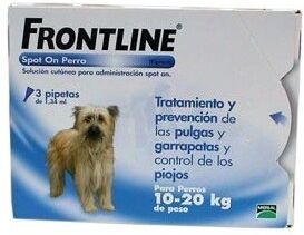 Merial Frontline (10-20 Kg) 3 Pipetas Merial Frontline (10-20 Kg) 3 Pipetas