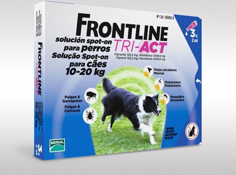Merial Frontline Tri-Act (10-20 Kg) 3 Pipetas Merial Frontline Tri-Act (10-20 Kg) 3 Pipetas