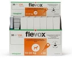 Vetoquinol Flevox Perros M 36 Pipetas (10-20kg) Vetoquinol Flevox Perros M 36 Pipetas (10-20kg)