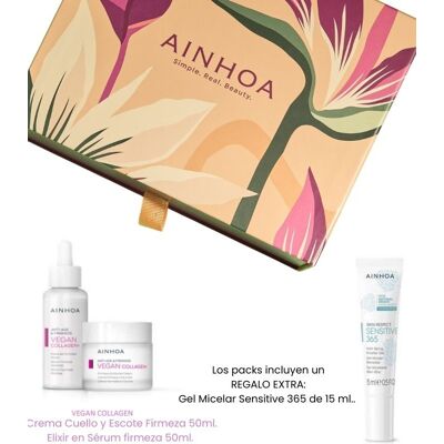 Ainhoa Pack navidad - vegan collagen+ (cuello & escote) Ainhoa Pack navidad - vegan collagen+ (cuello & escote)