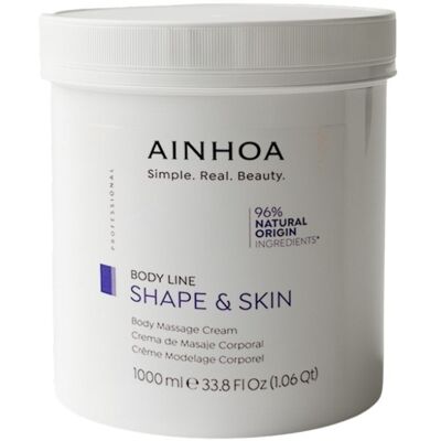 Ainhoa Shape & skin crema de masaje corporal 1000 ml. Ainhoa Shape & skin crema de masaje corporal 1000 ml.