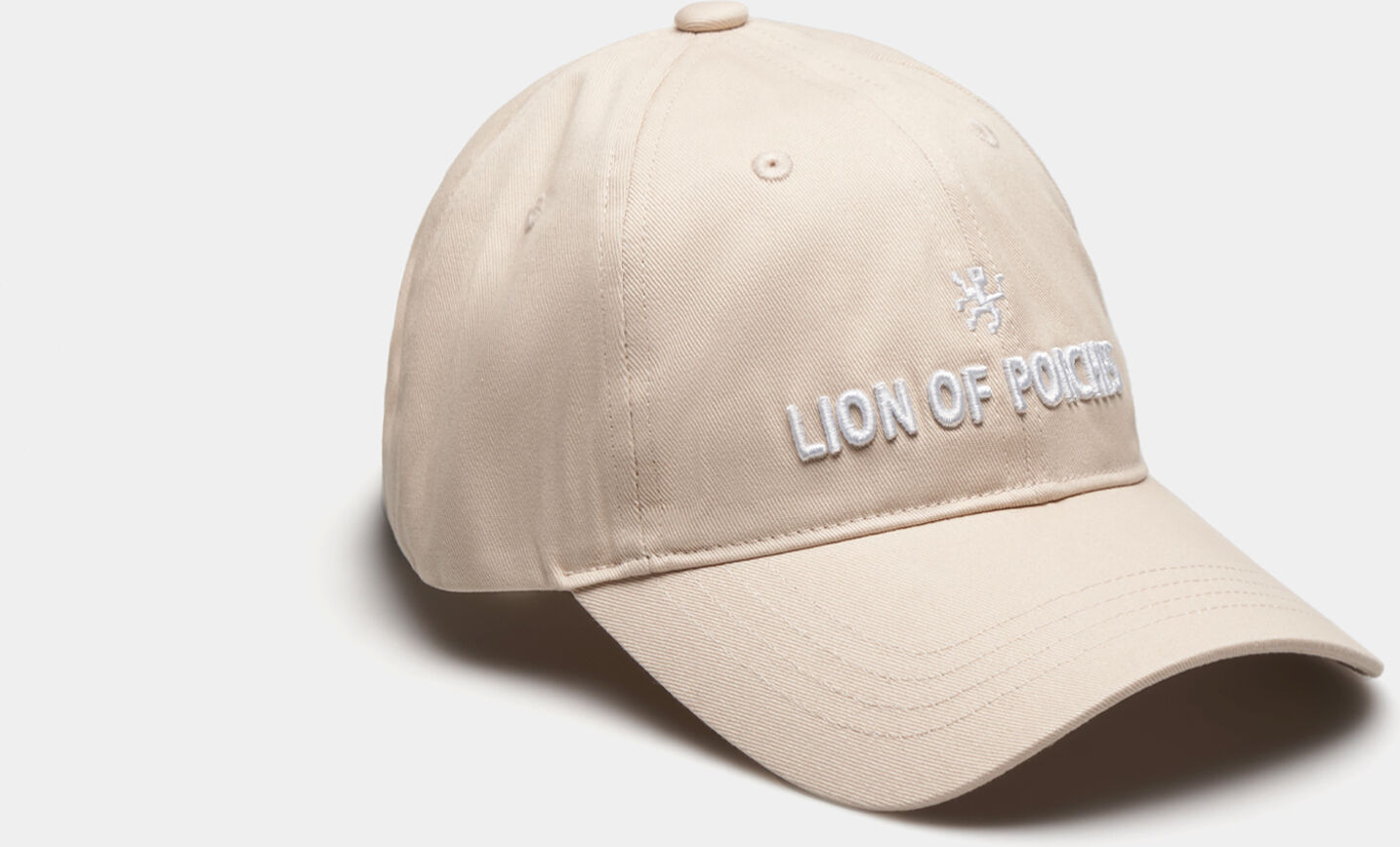 Lion of Porches Gorra con visera curva Beige