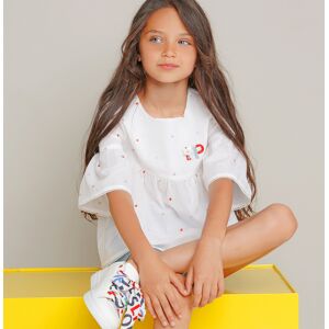 Lion of Porches Blusa Topitos Blanco