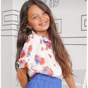 Lion of Porches Blusa Estampado Floral Blanco