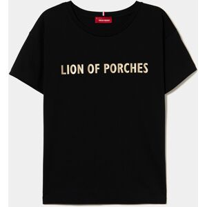 Lion of Porches Camiseta con logo Negro