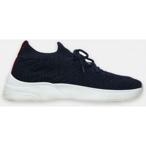 Lion of Porches Zapatillas deportivas para mujer en punto con estampado y suela de goma Navy