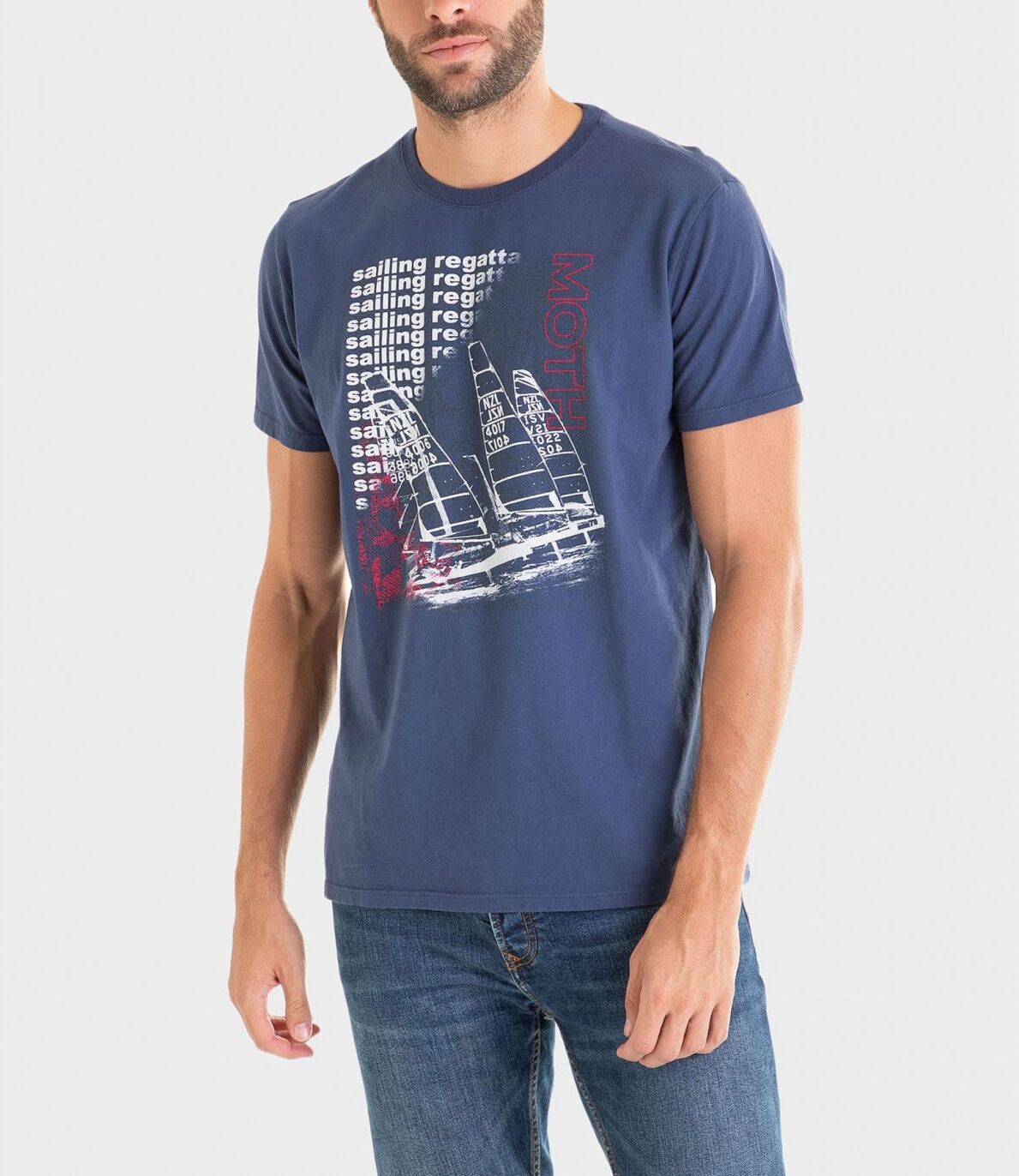 Camiseta hombre MASSANA E235341 M Marino