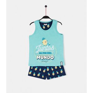 Pijama Juvenil MR WONDERFUL 56735 6 Turquesa