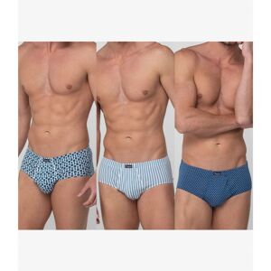 Pack 3 slip abiertos Abanderado 90 1PF MIX AZUL RETRO Surtido 3 colores XL56