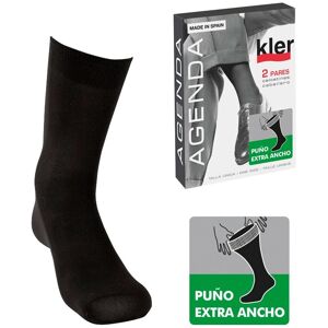 Pack 2 Calcetines KLER 6010 Negro Única