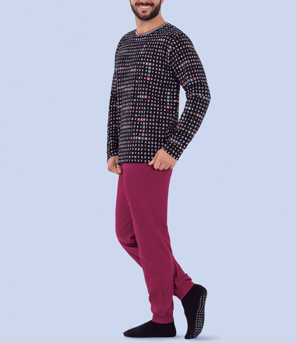 Pijama Hombre KLER 97175 M Negro