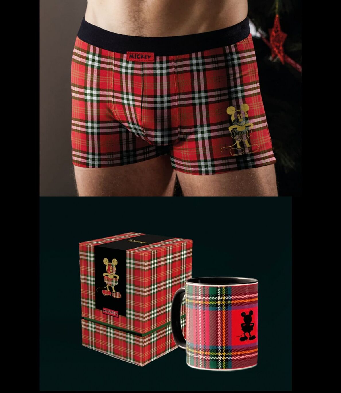 BOXER Y TAZA REGALO HOMBRE DISNEY 48350 G/L Rojo