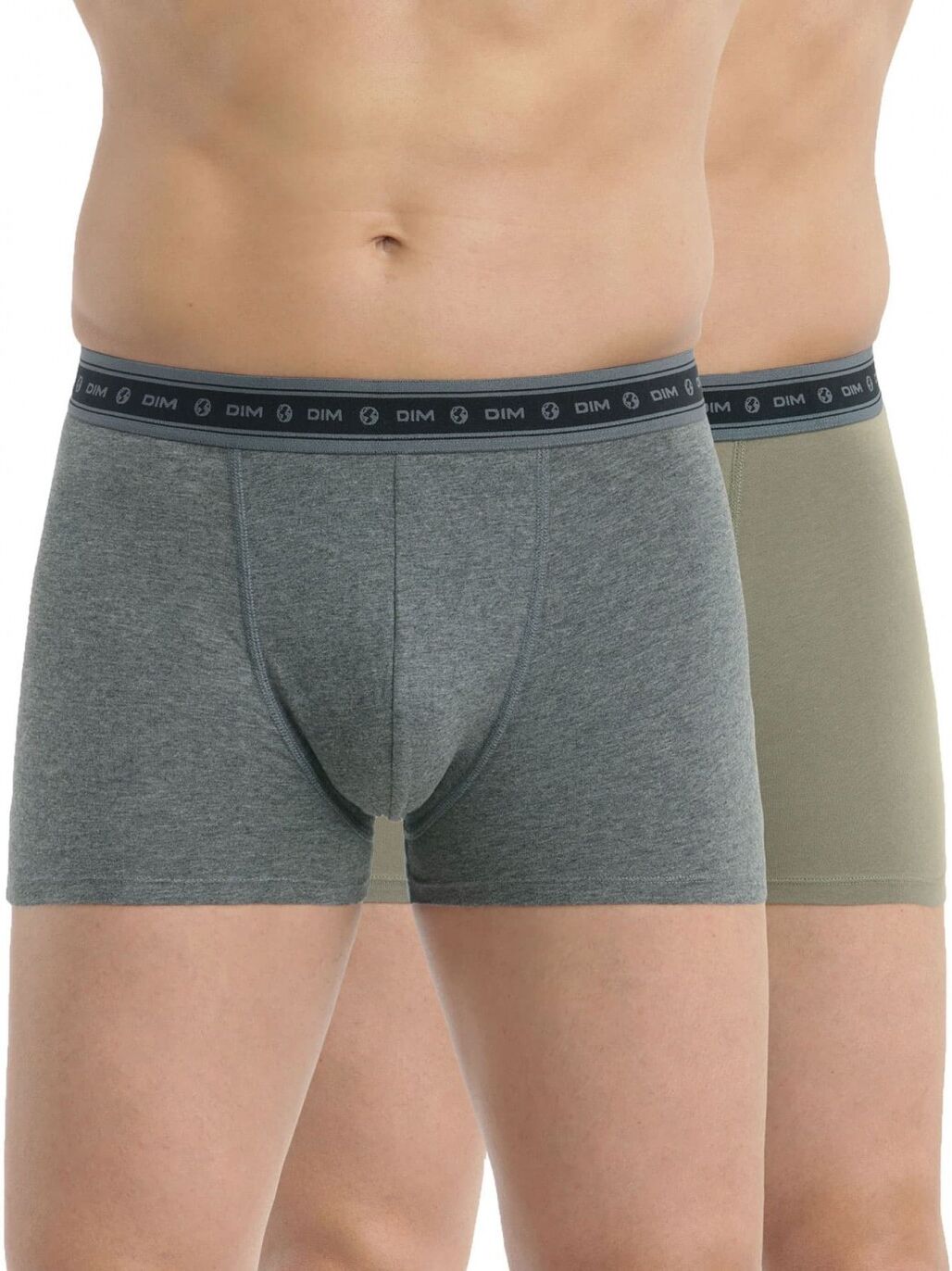 DIM. Pack 2 Boxer DIM A6C A9S GRIS/VERDE XXL