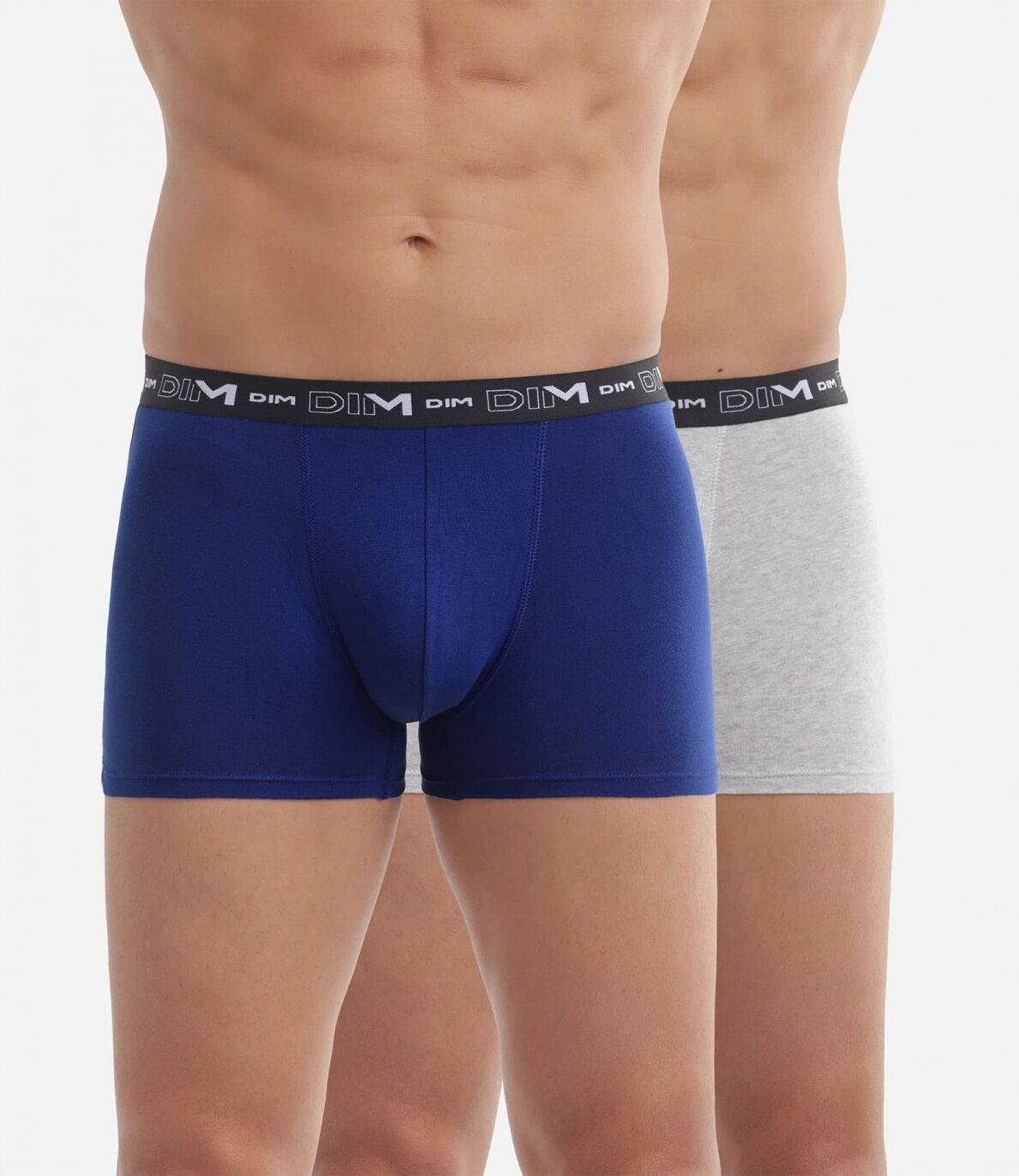 DIM. Pack 2 Boxer DIM 6596 Azul/Gris AK8 AZUL - GRIS SG/XL