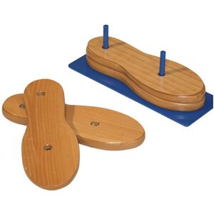 Juego de alzas en madera barnizada