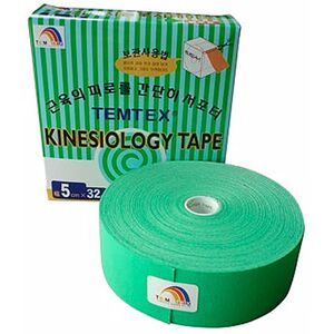 Vendaje neuromuscular Temtex color verde (5cm X 32m)