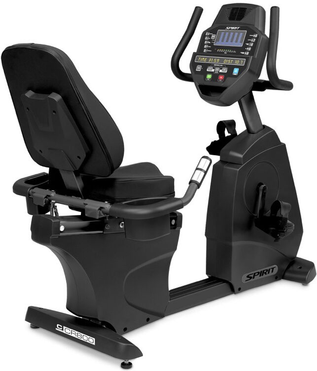 Bicicleta reclinada Spirit CR800: Asiento ajustable, freno electromagnético y volante de inercia de 14KG